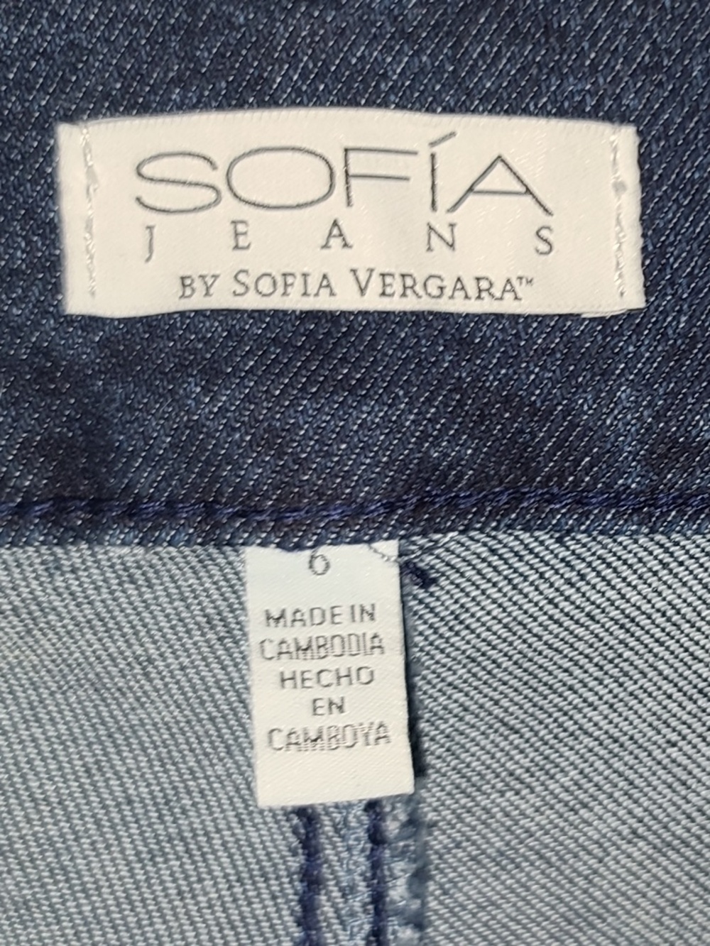 Sofia Jeans by Sofia Vergara Margot Wide Leg High Rise Jeans size 6 NWOT - Picture 3 of 3